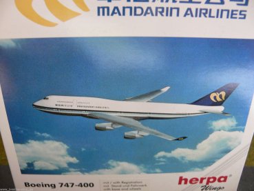 1/500 Herpa Boeing 747-400 Mandarin Airlines 511261